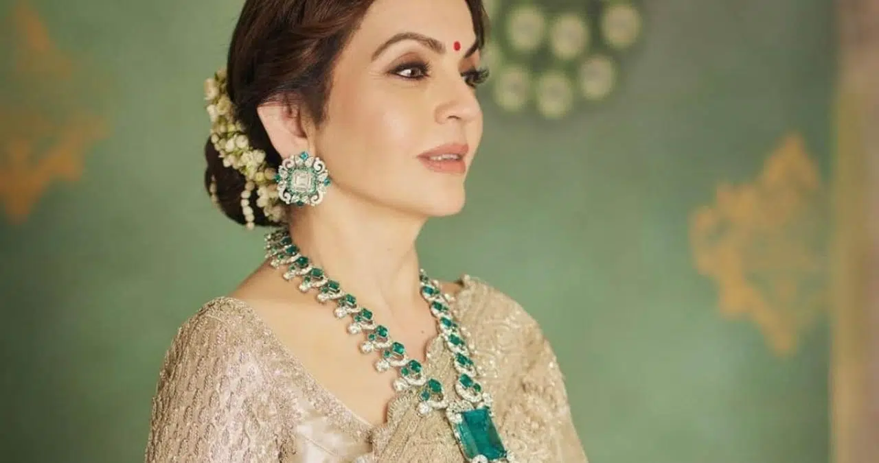 Discover the dazzling spectacle of Nita Ambani's $70 million diamond necklace, stealing the spotlight at her son's wedding and making waves worldwide!